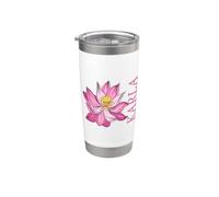 Caffè Fiore Personalizzato Karla Nome Donne Mamma Bicchiere termico in acciaio inox doppia parete