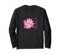 caffè Fiore Personalizzato Nancy Nome Donne Mamma Maglia a Manica