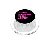 Caffè Fisarmonica Cani Ripetere Vita Semplice Icone Di Base PopSockets PopGrip per MagSafe