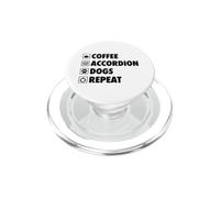 Caffè Fisarmonica Cani Ripetere Vita Semplice Icone Di Base PopSockets PopGrip per MagSafe