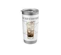 Caffè freddo Cold Brew Latte d'avena Sciroppo di vaniglia Ghiaccio Bicchiere termico in acciaio inox doppia parete
