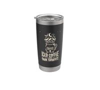 Caffè freddo e pensieri scuri strega Halloween Design Bicchiere termico in acciaio inox doppia parete