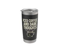 Caffè freddo e pensieri scuri strega Halloween Design Bicchiere termico in acciaio inox doppia parete