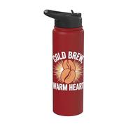 Caffè freddo freddo a forma di cuore caldo Stainless Steel Insulated Water Bottle