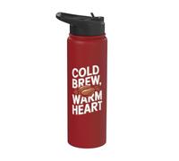 Caffè freddo freddo a forma di cuore caldo Stainless Steel Insulated Water Bottle