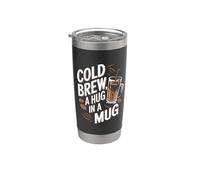 Caffè freddo Un abbraccio in una tazza Bicchiere termico in acciaio inox doppia parete