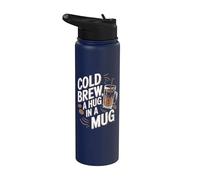 Caffè freddo Un abbraccio in una tazza Stainless Steel Insulated Water Bottle
