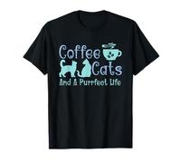 Caffè Gatti E Una Vita Purrfect Accogliente Mattina Introversa Vita Maglietta