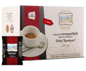 CAFFE GATTOPARDO | 300 UNO SYSTEM RICCO | 3 CONFEZIONI DA 100 |