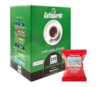 Caffè Gattopardo | Compatibili con le Macchine ad uso domestico Nes presso®* | 200 Capsule | Caffè Selezionato, Tostato e Torrefatto in Italia | Miscela Ricco.