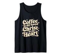 caffè & Gesù Cristo nel Mio Cuore Religioso Christian Girl Canotta
