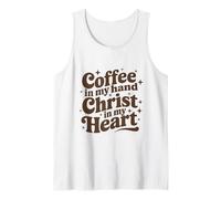 caffè & Gesù Cristo nel Mio Cuore Religioso Christian Girl Canotta