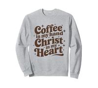 caffè & Gesù Cristo nel Mio Cuore Religioso Christian Girl Felpa