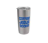 Caffè Gesù Libri Cute Cozy Womens Bicchiere termico in acciaio inox doppia parete