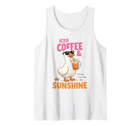 caffè ghiacciato Sunshine Duck Summer Beach Vibes Canotta
