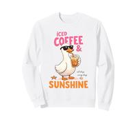 caffè ghiacciato Sunshine Duck Summer Beach Vibes Felpa