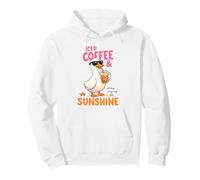 caffè ghiacciato Sunshine Duck Summer Beach Vibes Felpa con Cappuccio