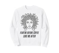 caffè Gorgone Capelli Mitologia Greca Caffeina Umorismo per Le Donne Felpa