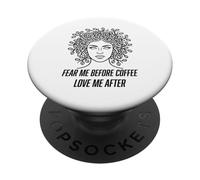 Caffè Gorgone Capelli Mitologia Greca Caffeina Umorismo Per Le Donne PopSockets PopGrip Adesivo