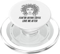 Caffè Gorgone Capelli Mitologia Greca Caffeina Umorismo Per Le Donne PopSockets PopGrip per MagSafe