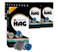 Caffé HAG Hag Caffè Decaffeinato Classico Capsule in Alluminio Intensità 6 con Note di Cacao e Frutti di Bosco Compatibili con Macchine Nespresso Certificato UTZ - 200 Capsule
