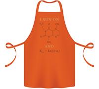Caffè I Run Su Caffeina E Chaos Divertente Cotone Grembiule 100% Biologico