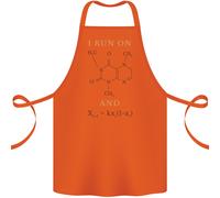 Caffè I Run Su Caffeina E Chaos Divertente Cotone Grembiule 100% Biologico