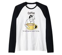caffè Il pasto più Importante della Giornata Maglia con Maniche Raglan