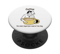 Caffè il pasto più importante della giornata PopSockets PopGrip Adesivo
