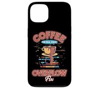 Caffè Il vero Stack Overflow Fix Dev Meme Custodia per iPhone 13