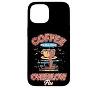 Caffè Il vero Stack Overflow Fix Dev Meme Custodia per iPhone 15
