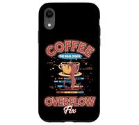 Caffè Il vero Stack Overflow Fix Dev Meme Custodia per iPhone XR