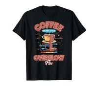 Caffè Il vero Stack Overflow Fix Dev Meme Maglietta