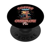 Caffè Il vero Stack Overflow Fix Dev Meme PopSockets PopGrip Adesivo