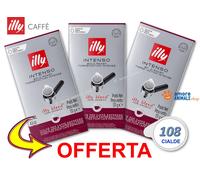 Caffè ILLY Cialde Carta ESE 44 → Caffe CLASSICO, FORTE, INTENSO e DECAFFEINATO