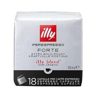 Caffè ILLY Iperespresso Miscela FORTE,108 Capsule Originali, 100% Arabica con Intenso Aroma di Pan Tostato e un Retrogusto di Cioccolato Fondente, Gusto Deciso -DD-