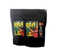 Caffè in grani 100% arabica monorigine Brasile Minas Gerais, piantagione al femminile tracciabile, certificato Carbon Neutral, torrefazione artigianale, pack da 2 x 250 g
