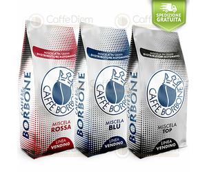 Caffè in Grani Borbone Kit Degustazione Prova 3Kg - Caffè in grani TASTING KIT
