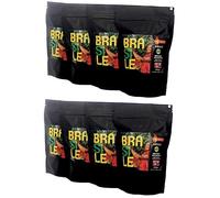 Caffe in grani monorigine Brasile, 100% arabica, dolce, pack da 8 x 250 g, tostato medio