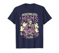 caffè iperstimolato per Bambini Moms Club Spooky Season Ghost Maglietta