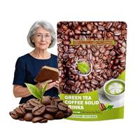 Caffè Istantaneo Aromatizzato Al Tè Verde - Bustine Monodose Individuali, Bevanda Solida Pronta Da Preparare(2PCS)