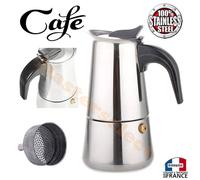 Caffè Italiano Espresso Maker IN Acciaio Inox 9 Tasses per Buone Caffè