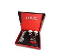 Caffè Iuliano, Confezione Regalo con 2 Tazze, 15 Capsule compatibili con Macchine Nescafè* Dolce Gusto*, 2 DolceGusto* Pistacchio, 2 Ginseng Amaro, 2 Caramello, 2 Nocciola