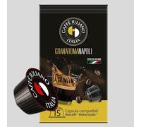 Caffè Iuliano Miscela Gran Aroma, 30 Pezzi Capsule Compatibili con Macchine Nescafè Dolce Gusto, 10% Arabica - 90% Robusta, 30 Capsule, Tostatura Media