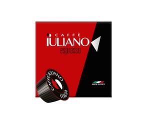 Caffè Iuliano OMAGGIO 100 Bicchierini; 100 Capsule compatibili NESCAFÉ DOLCEGUSTO* miscela Gran Aroma, Arabica - Robusta, 100 Capsule, Tostatura Media.