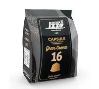 Caffè IZZO Miscela GRAN GREMA, 96 capsule compatibili con Nescafe Dolce Gusto, 100% Robusta Forte e Cremoso -DD-