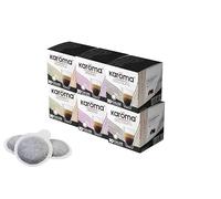 Caffè Karoma® 60 Cialde Mix 3 Gusti caffè aromatizzati alla Nocciola Ginseng e Cioccolato compostabili ESE 44mm