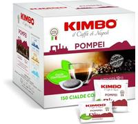 Caffè KIMBO, Le Meraviglie del Gusto, Miscela POMPEI, 300 Cialde Compostabili ESE, Miscela Forte e Decisa, Intensità 12/13, Tostatura Scura, 2 Pack da 150 -DD-