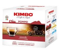 100 Capsule Caffè KIMBO Compatibili Lavazza a Modo Mio - Miscela Pompei