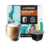 CAFFÈ LATTE (96 Capsule) compatibili con Nescafé Dolce Gusto, 6 Box da 16 Capsule, gusto morbido e avvolgente per una colazione perfetta, senza glutine (La Capsuleria)